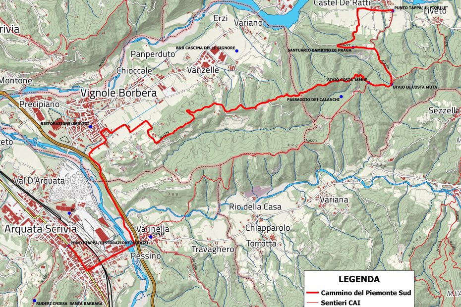 Tappa 7 Castel dei Ratti – Arquata Scrivia - MAPPA