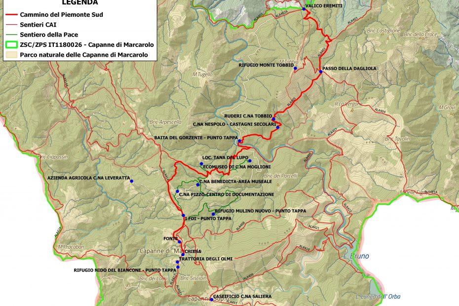 TAPPA 11 Valico Eremiti – Capanne di Marcarolo - MAPPA